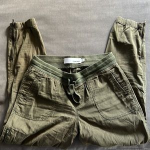 Olive joggers size small